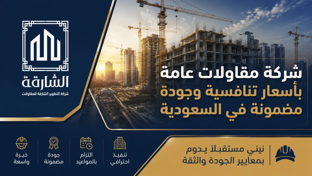 شركة مقاولات عامة بأسعار تنافسية